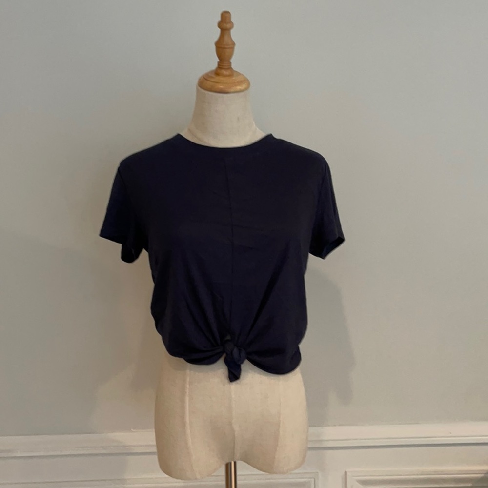 RVCA blue tie shirt